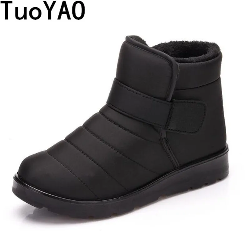 Men Casual Boots Waterproof Ankle Snow Boots Winter Work Shoes Hot Sale 2024 New Keep Warm Fur Men Footwear Outdoor Plush Shoes