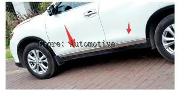 

4pcs Stainless side car body door bottom sticker cover trim for Nissan X-Trail Rogue2014 2015