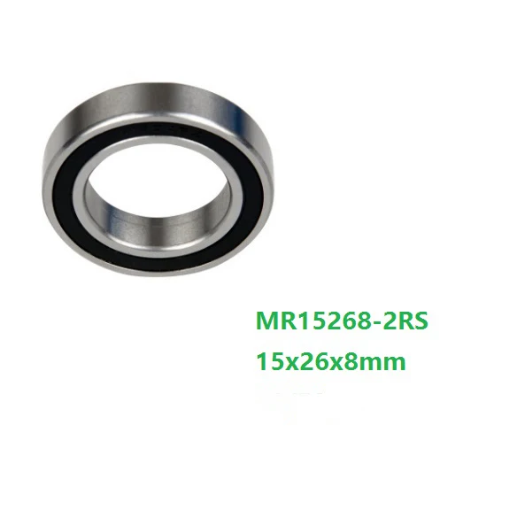 10pcs/50pcs MR15268-2RS MR15268RS MR15268 2RS 15x26x8mm Deep Groove Ball Bearing bicycle bottom bracket bearing 15*26*8mm