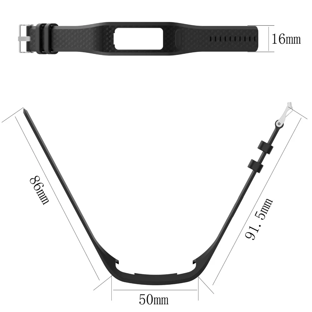 Masiken pulseira de silicone, para garmin vivofit 2 /1 fitness, monitorador de atividade, relógio, pulseira, cinto