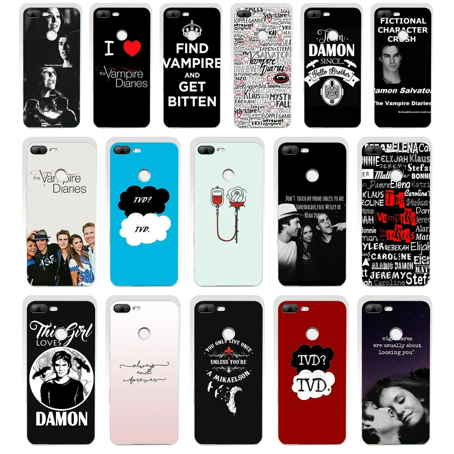 124SD The Vampire Diaries 02 Soft Silicone Tpu Cover phone Case for huawei Honor 8 9 Lite 8X p 9 lite 2016