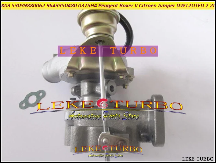 K03 62 53039880062 53039700062 Turbo Turbocharger For Peugeot Commercial Boxer II For Citroen Jumper 01- DW12UTED 2.2L Free Ship