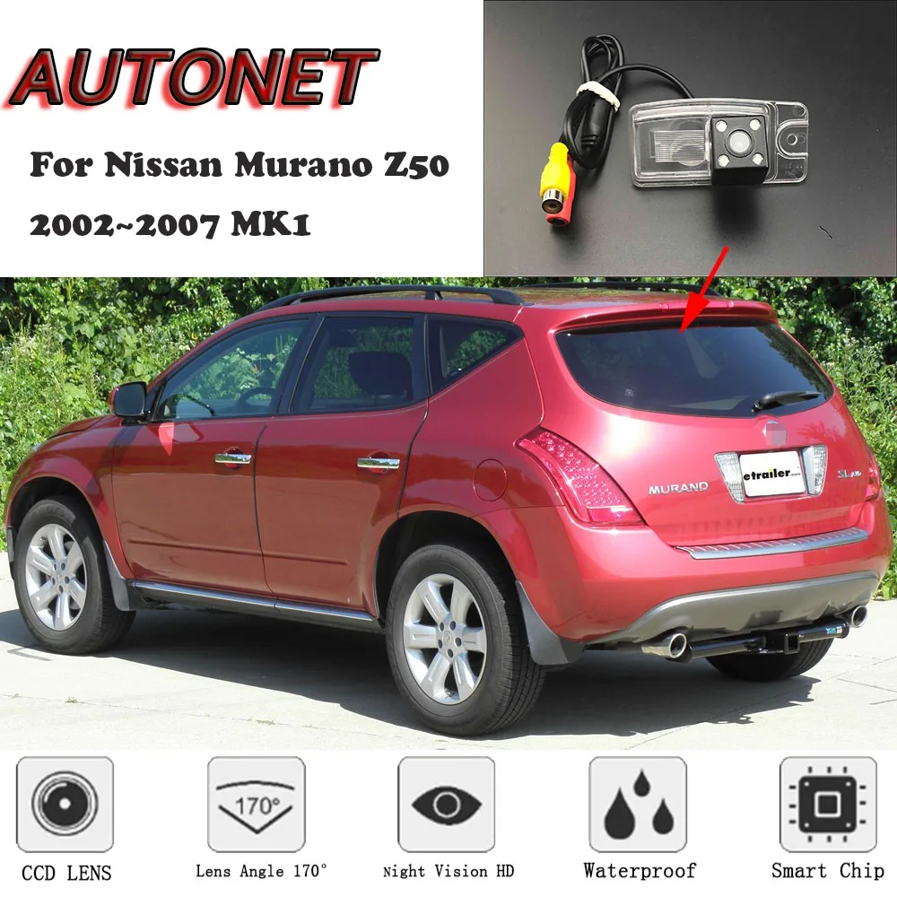 

AUTONET HD Night Vision Backup Rear View camera For Nissan Murano Z50 2002~2007 MK1 CCD/license plate Camera or Bracket