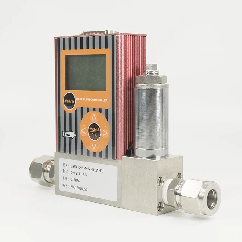 Portable gas flow meter 0-500ml/min Flow Range Local Display and High accuracy Air flow meter sensor