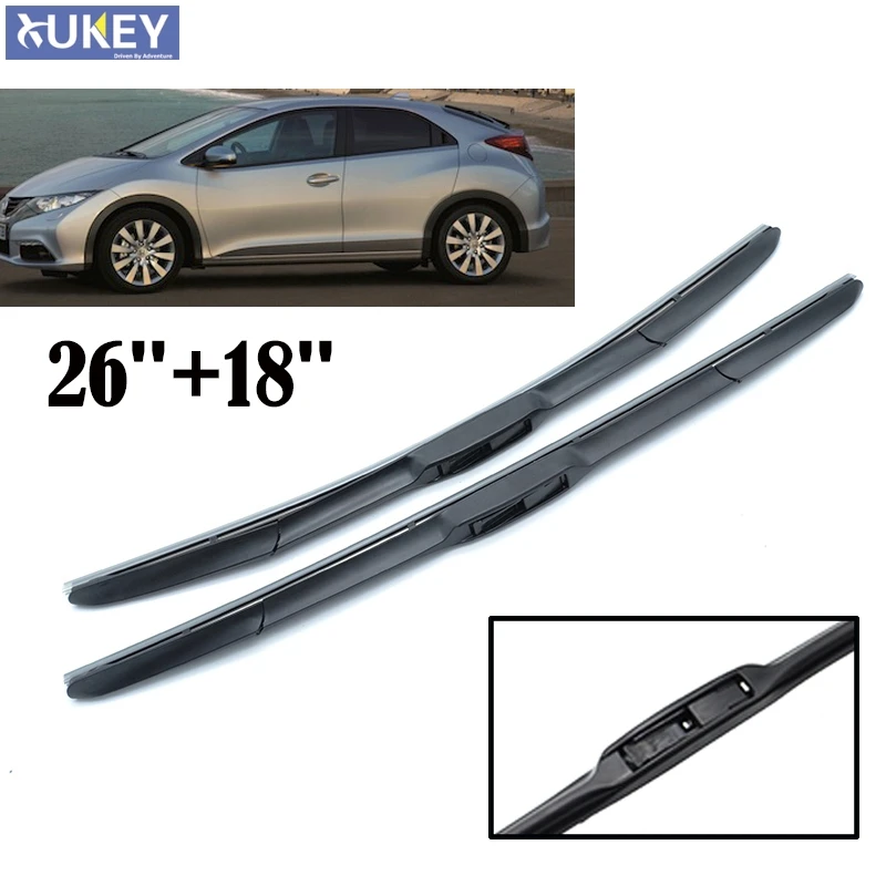 Misima Windshield Wiper Blades For Honda Civic 9 Ninth Generation Hatchback Tourer Europe Model 26\