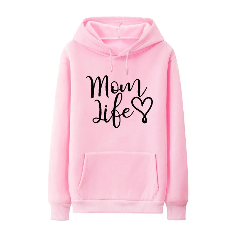 

Skuggnas New Arrival Mom Life Hoodies Love Graphic Fashion Hoodie Women Casual Sweatshirt Long Sleeved Fashion Hoody Drop Ship