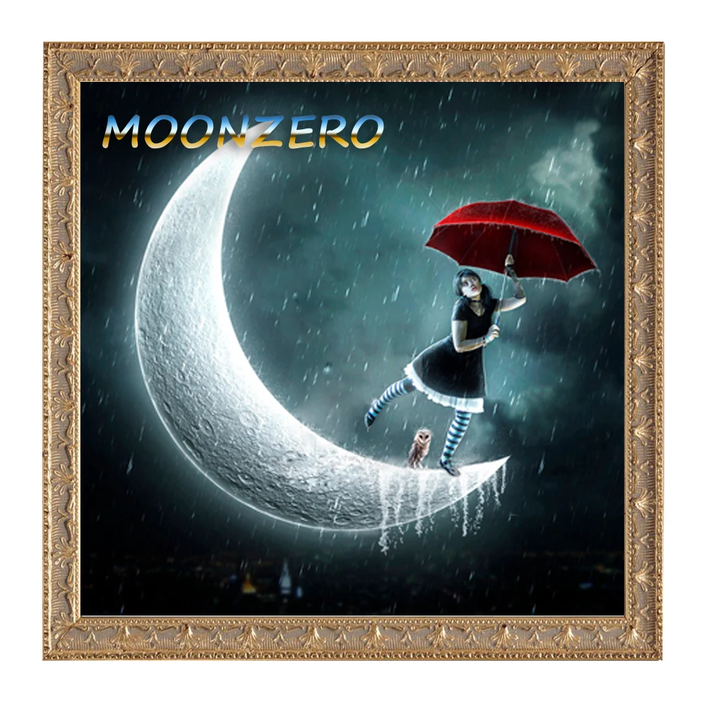 Diy Diamond Painting Living in the Moon World Cross Stitch Crystal Square Sets Unfinished Decor Diamond Embroidery Handicraft