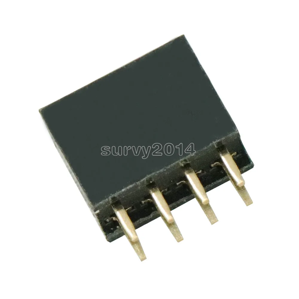 10 個 2X4 ピン 8 1080p 2.54 ミリメートル複列女性ストレートヘッダピッチソケットピンストリップ