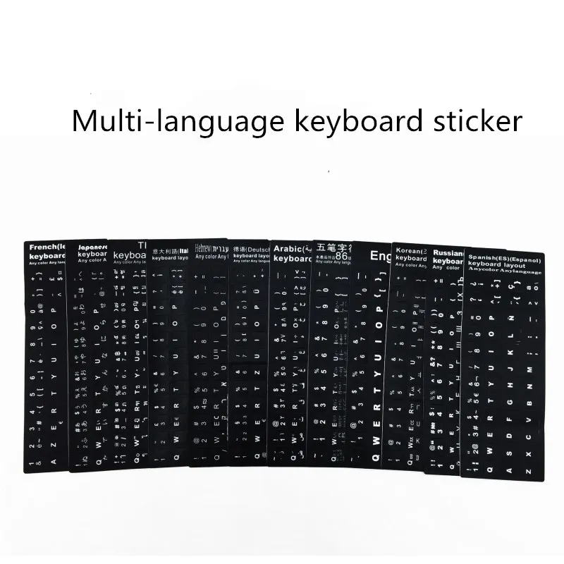 Keyboard Sticker Multi-language Trackpoint Caps Russian Spanish Korean French German Thai Arabic Hebrew Japanese Italian