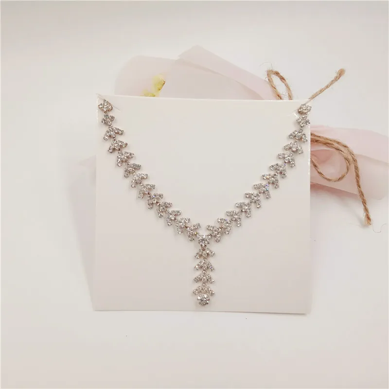 200Pcs/Lot Two Size Necklace Show Displays Paper Card Fashion Jewelry Packing Cards White Color Simple Blank Style Cardboard