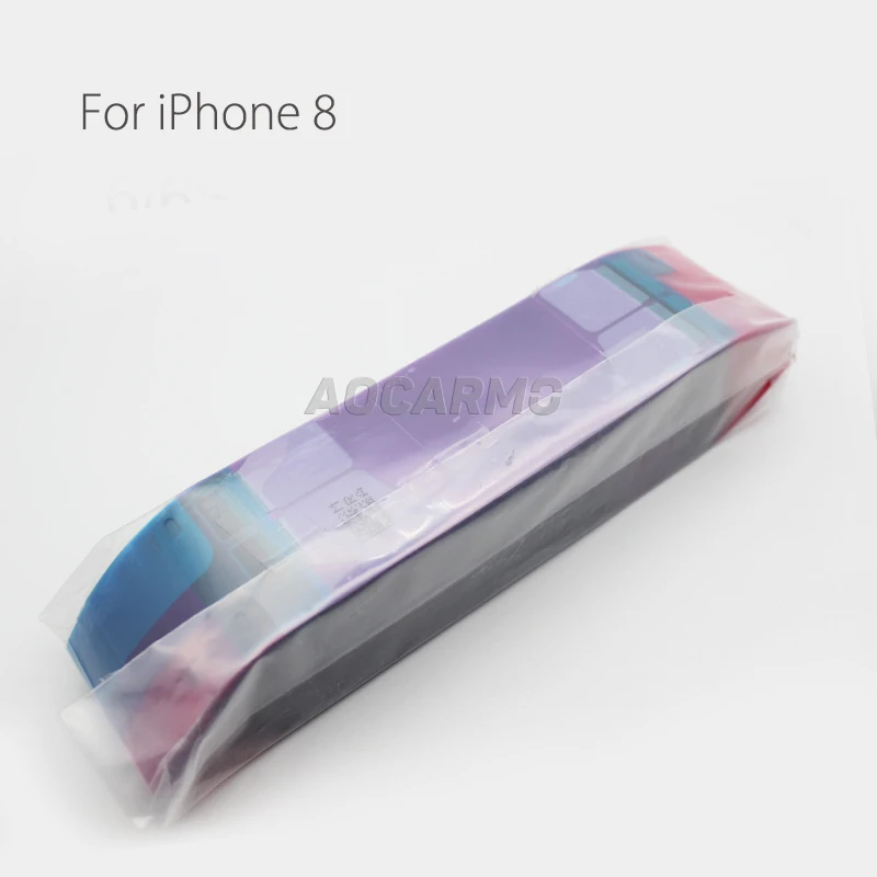 100Pcs/Lot Aocarmo Battery Adhesive Glue Tape Anti-Static Sticker Strip For iPhone 5S/6/6P/6S/6SP/7/7P/8/8P 4.7\