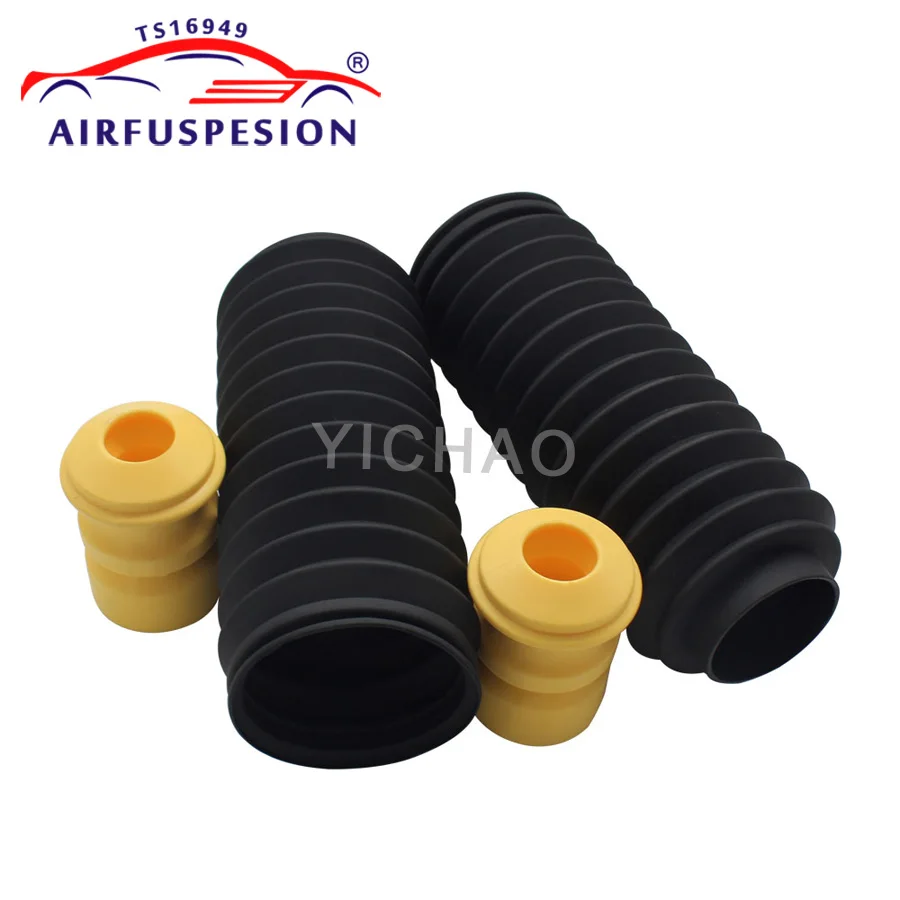 2Sets Front Dust Cover Boot + Rubber Buffer For E65 E66 E67 E53 Suspension Shock Absorber Repair Kits 31331096309 31303411973