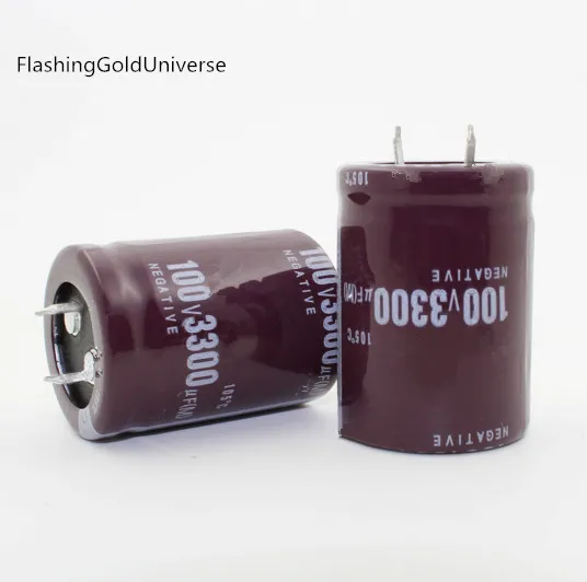 100V3300UF 3300UF 100V Electrolytic Capacitors volume:  30*40 best quality