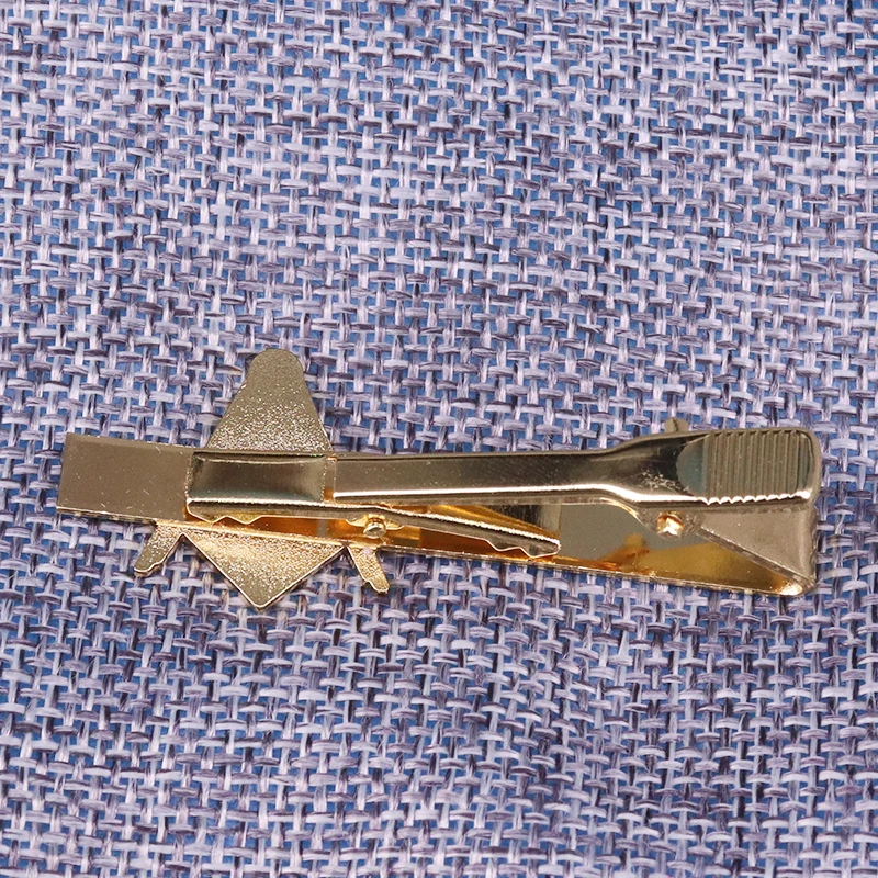 Massonica tie clip di tono oro Massone pin AG Massoneria tie tack semplice signori accessorio di affari degli uomini del regalo