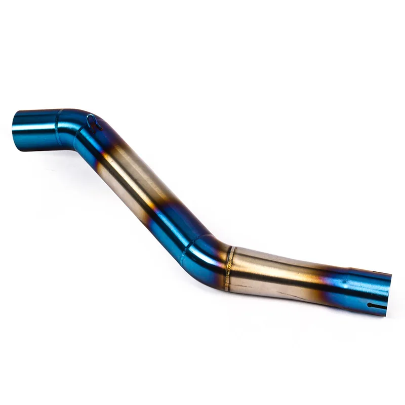 Mid Pipe for CFMOTO NK 650 MT NK 400 Exhaust Pipe Slip On 51mm Motorcycle Rear Escape Stainless Steel Middle Converter Half Blue