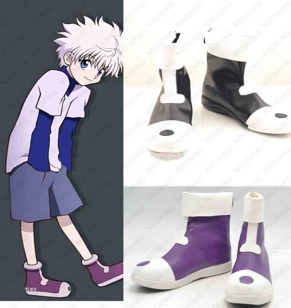 Killua Zoldyck cosplay shoes Anime boots High quality Custom-made