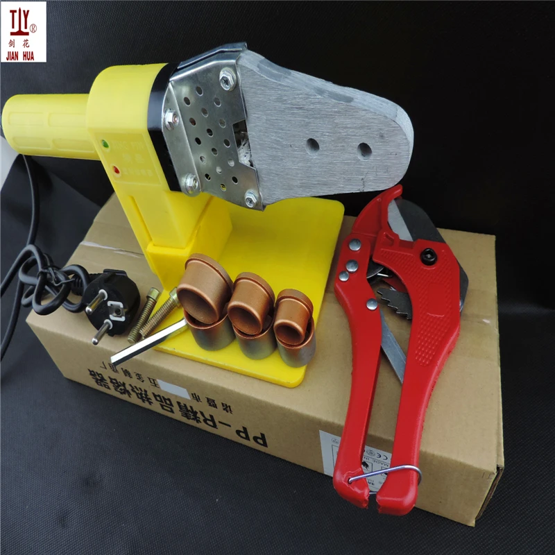 

Plumbing Machine WIth 42mm Pipe Cutter Welding Machine For Plastic Pipes 20-32mm PPR Tube Welding Machine AC 220/V 600W