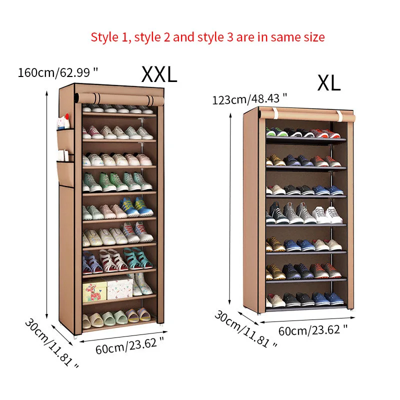 Dustproof Home Shoe Racks Organizer Multiple Layers Shoes Shelf Stand Holder Door Shoe Rack Save Space Home Wardrobe Storage