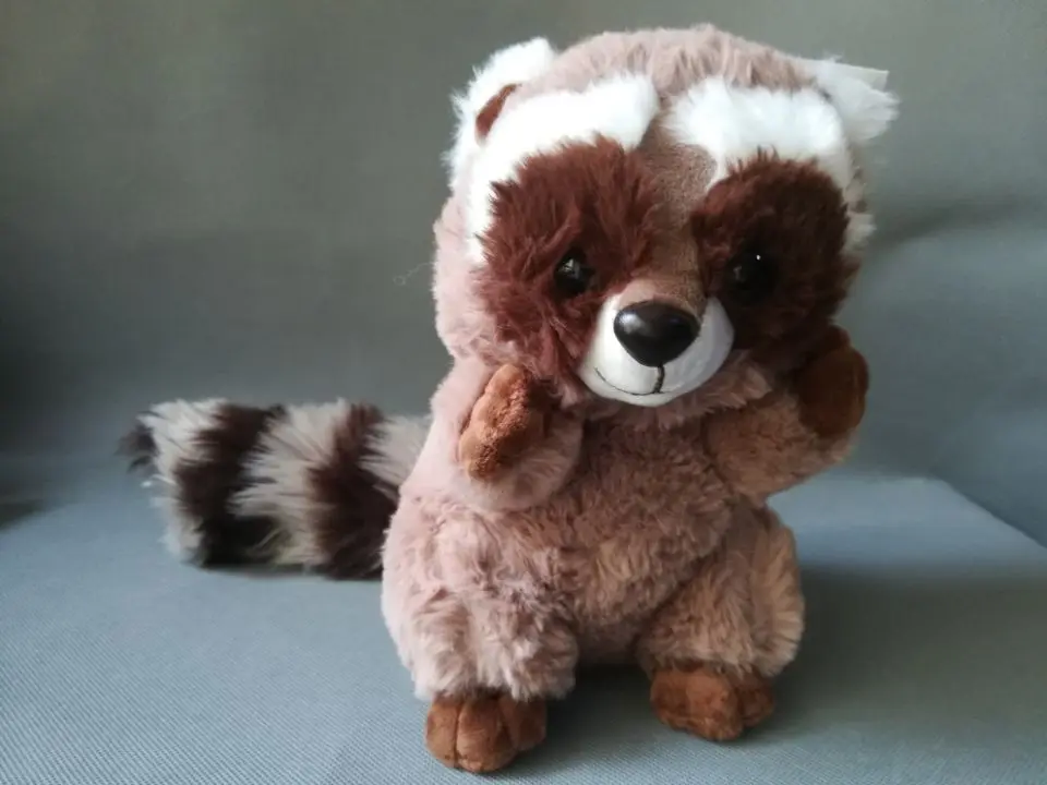 

cute raccoon plush toy about 26cm gray raccoon soft doll kid's toy birthday gift h1803