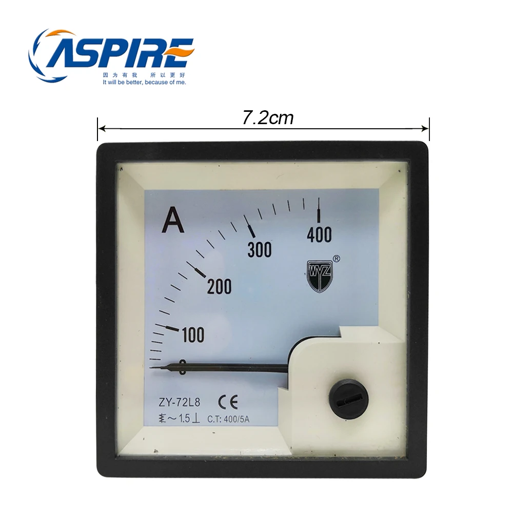 Wholesale Generator Parts Ammeter 400 Amp Meter Panel 400/5A ZY-72L8 Current Gauge