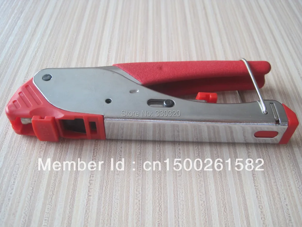 LS-H518E compression crimping tool for coaxial cable RG59 RG6 F connector with two exchangeable compression head