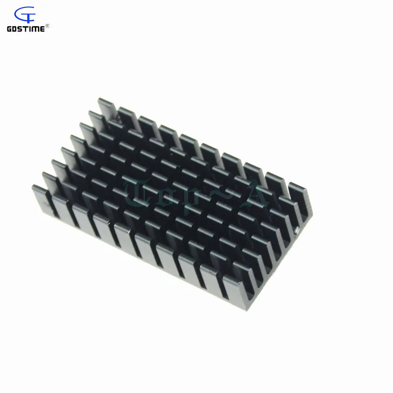 

Gdstime 30pcs Black Heatsink 50x25x10mm High Quality 50mm x 25mm x 10mm Heat Sink Cooling Fan for PCB Device LM2596 2577 2587