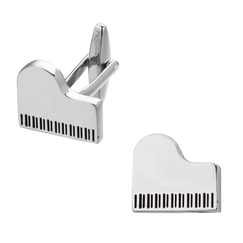 Fashion music series of musical instruments musicians of Sax piano violin Cufflinks brand jewelry men shirt cuff Cufflinks
