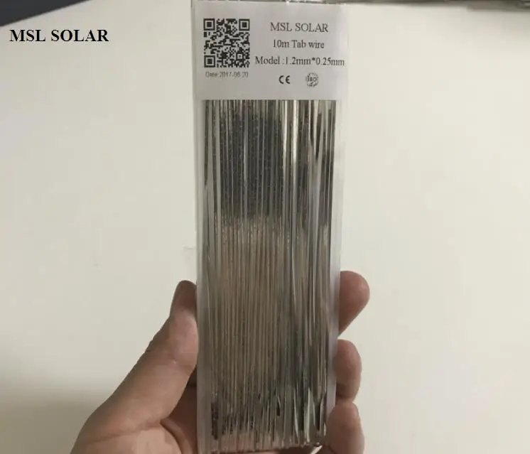 MSL SOLAR Solar Cell taśma lutownicza 1.2*0.25mm przewód oznaczony lutem. Taśma miedziana blaszana 10 m/partia panel słoneczny DIY