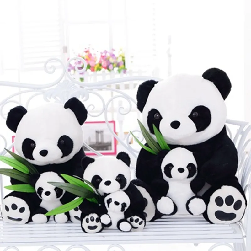 

1pcs 30cm/40cm/50cm Cute Soft Sitting Panda Plush Toys Full Giant Panda Stuffed Doll Soft Lovely Toy Gifts for Children