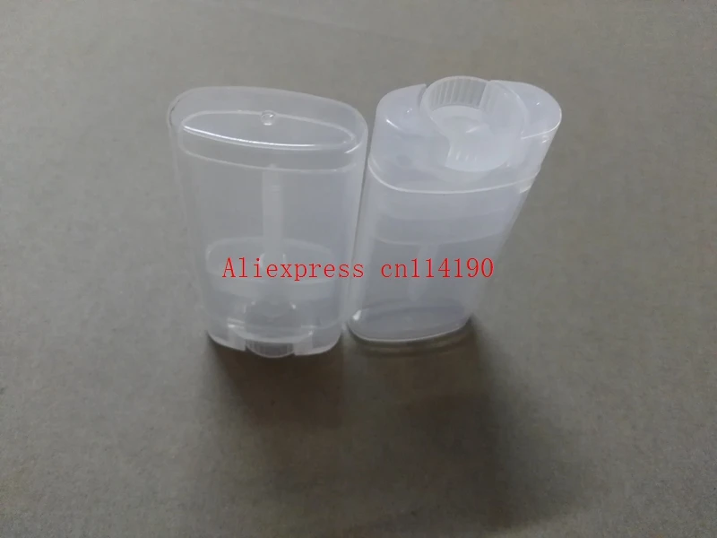 300pcs/lot Fast shipping Clear 15g Plastic Empty Oval Lip Balm Tubes Deodorant Containers transparent Lipstick Cool Lip tubes