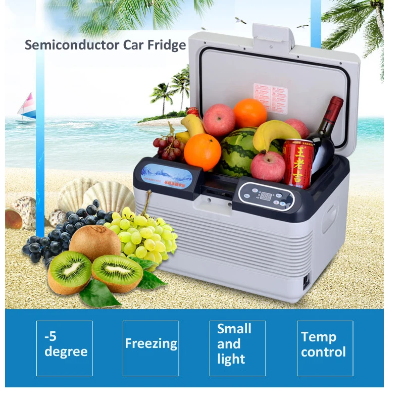 Mini refrigerador portátil de 12L, 12V/240V, refrigerador clínico para el hogar, calentador con 2 métodos de carga con mango portátil