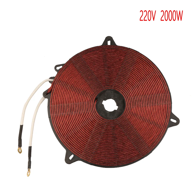 2000W 195mm Induction Heat Coil - Enamelled Aluminium Wire Induction Heating Panel for Induction Cooker Accessory