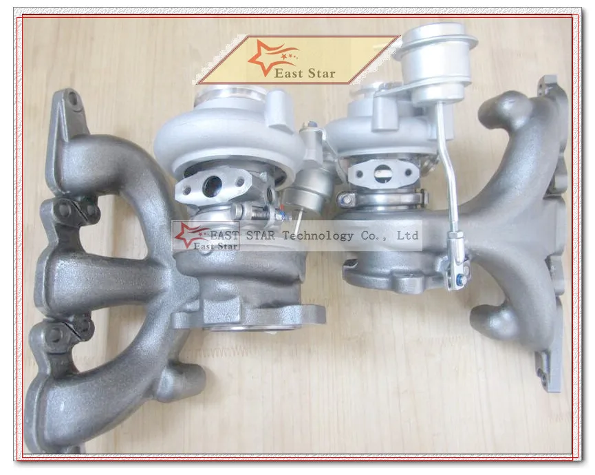 

Twin TURBO TD03 49131-05161 49131-05151 8658623 + 49131-05051 49131-05061 8658624 для Volvo S80 XC90 T6 N3P28FT B6284T2 2.9L CL6