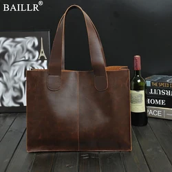 Nuove cartelle in pelle Vintage borsa a tracolla per uomo borsa da lavoro per ufficio di lusso marrone/nera borsa per Laptop per avvocato all'ingrosso