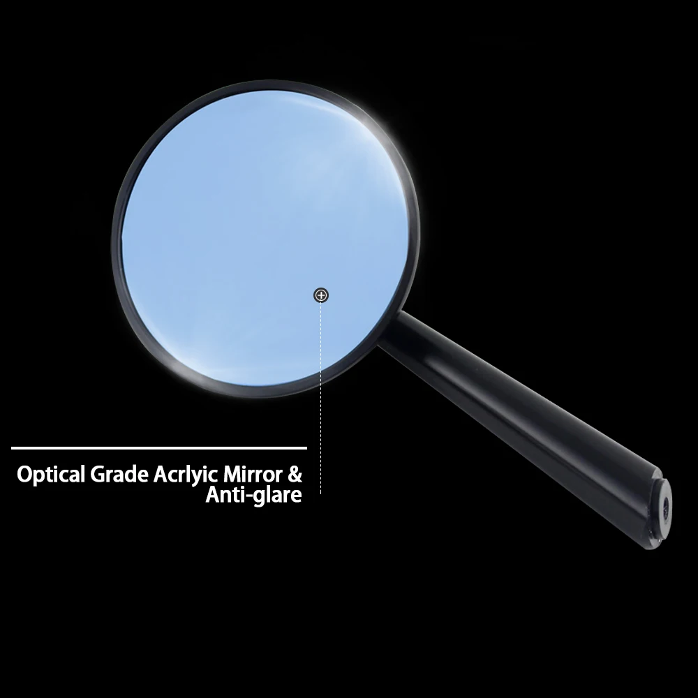 8MM 10MM Universal Motorcycle Side Mirrors CNC Aluminum Round Blue Lens Mirror Rearview Mirrors Motorcycle Accessories