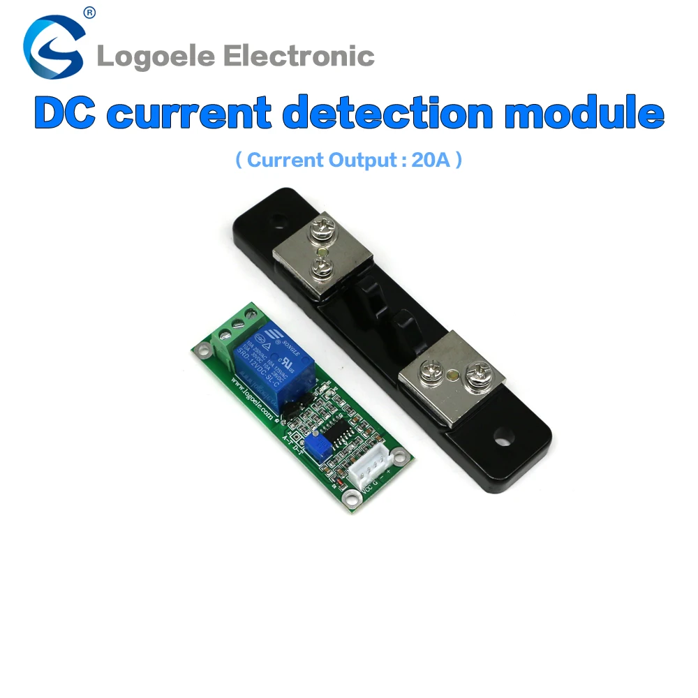 High quality DC Current shunt Current detection sensor module Relay output Free shipping