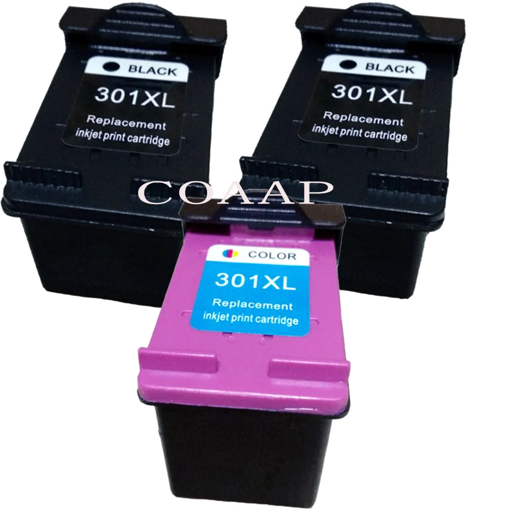 3x Replacement ink cartridge for hp301 301XL for HP Envy 4500 4502 4504 4505 5530 5532 5539 e-All-in-One Printer