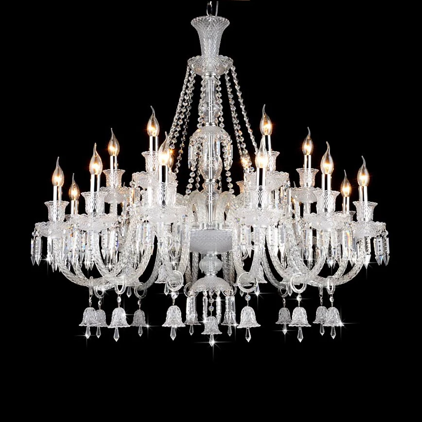 

Home Lighting Luxury Modern Crystal Hanging Chandelier Glass Arms Candle Chandeliers Contemporary Crystal Pendant Light Classic