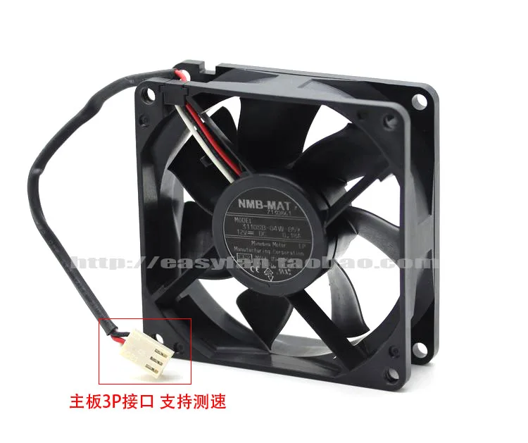 

NMB-MAT 3110SB-04W-B59 E58 DC 12V 0.18A 80x80x25mm Server Cooling Fan