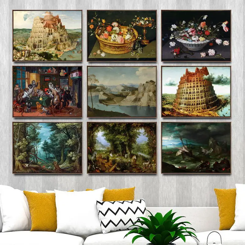 Home Decoration Art Wall Pictures Fro Living Room Poster Print Canvas Paintings Netherlandish Pieter Brueghel The Elder 1