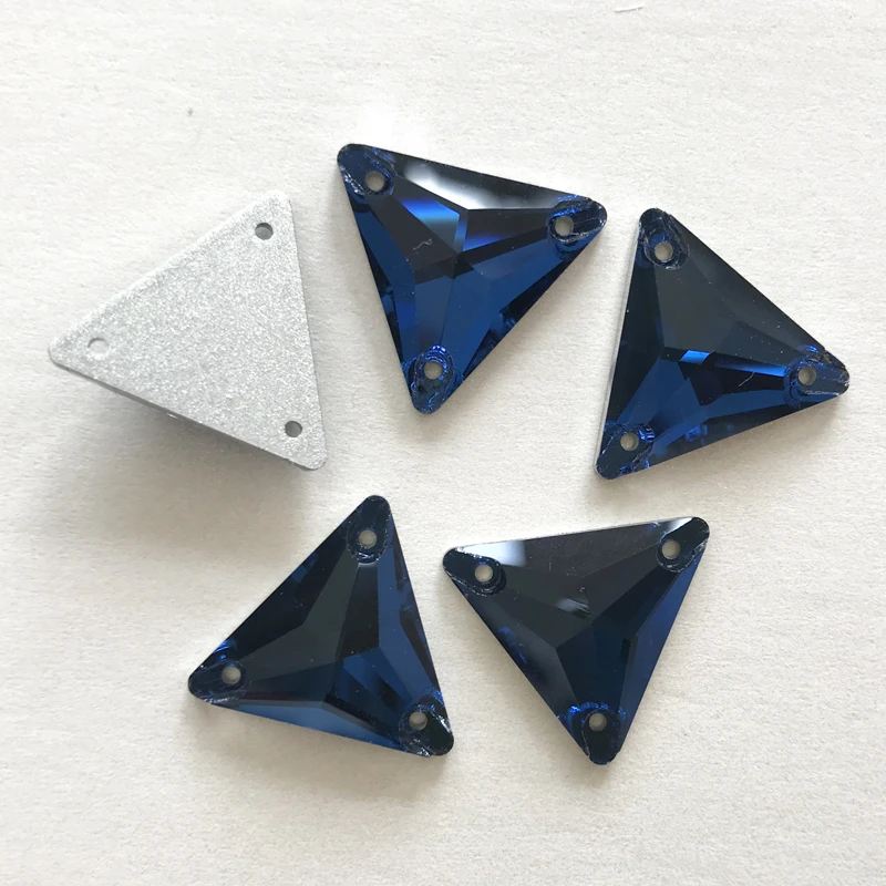 YANRUO 3270 Dreieck DIY Nähen Kristall Strass Nähen Auf Steine Glas Perlen Flache Rückseite Strass Genäht Für Kleidung – Detail 9