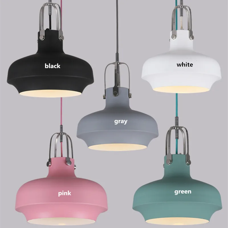 

Danish Space Copenhagen Pendant Light Nordic Painted Colorful Aluminium E27 Led Suspension Lamp For Dining Room