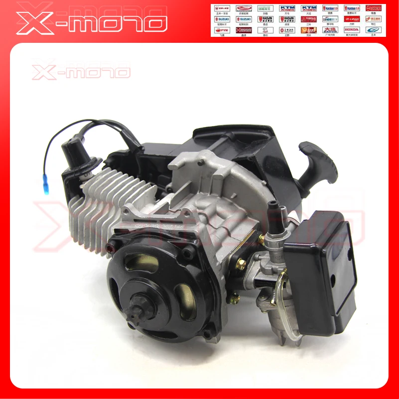 49cc 2 suwowy silnik MINI ATV QUAD rakieta kieszonkowy rower dla dzieci 25H 7 zębów