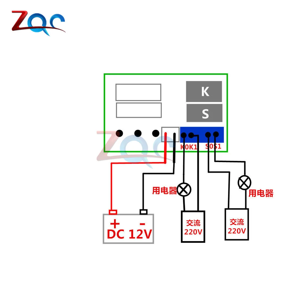 Imagem -06 - Visor Digital Duplo Termostato Controle de Temperatura Regulador de Alarme Controle de Interruptor à Prova d Água Ntc Módulo de Sensor dc 12v