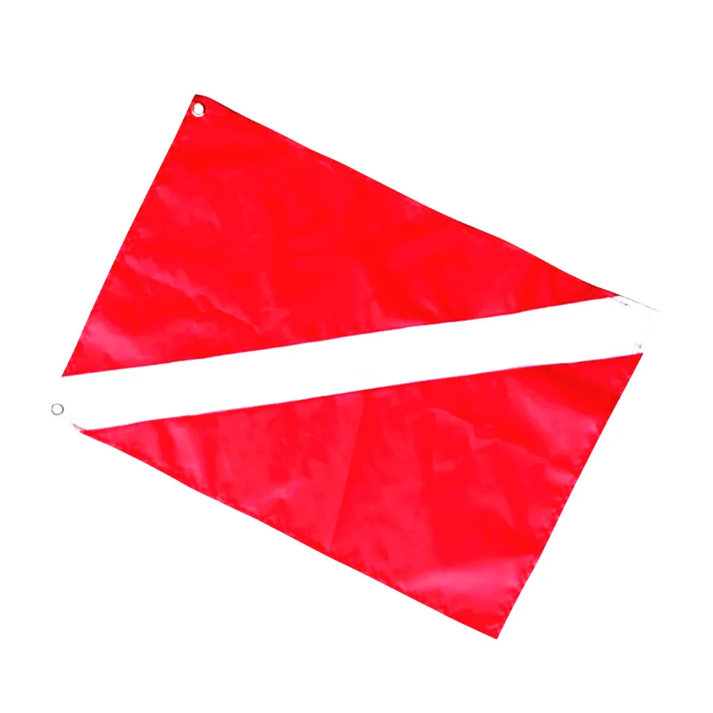 Diver Down Flag Kayak Boat Signal Flag for Safety Underwater Scuba Diving Spearfishing Polyester Taffeta Bright red&white colors