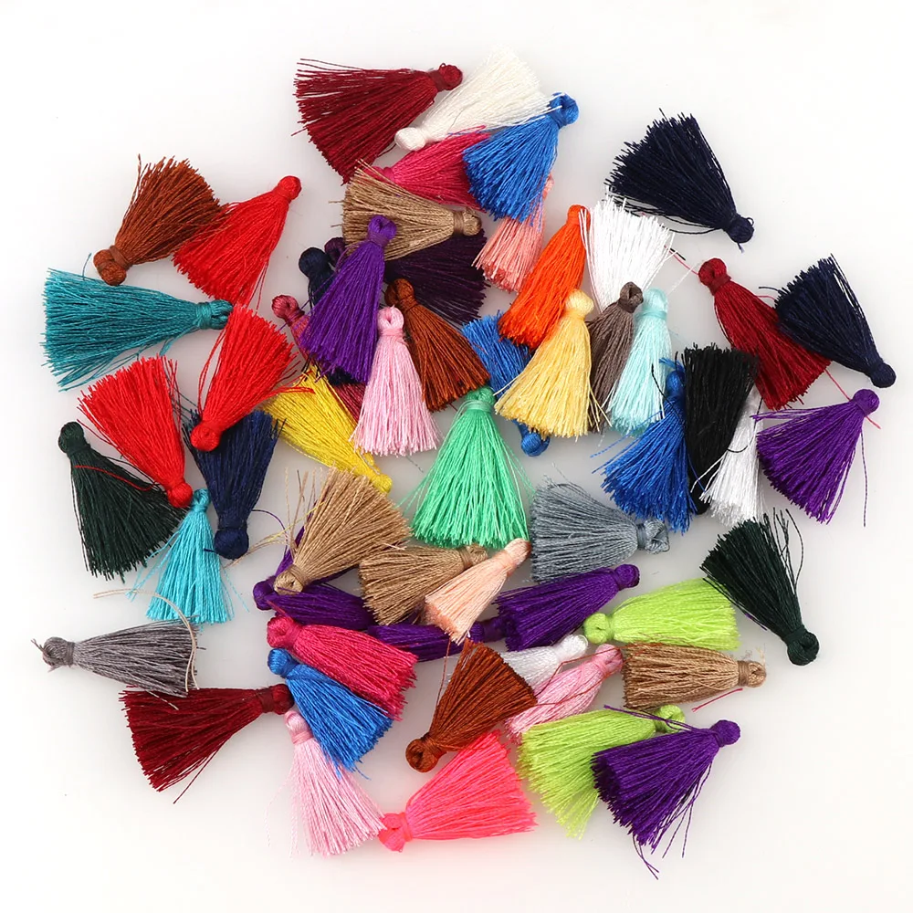 

Mix Color Tassel 10-30Pcs/set DIY Flower Silk Polyester Charms Pendant Drop Earring Tassel Fashion Women Jewelry Bag Accessories