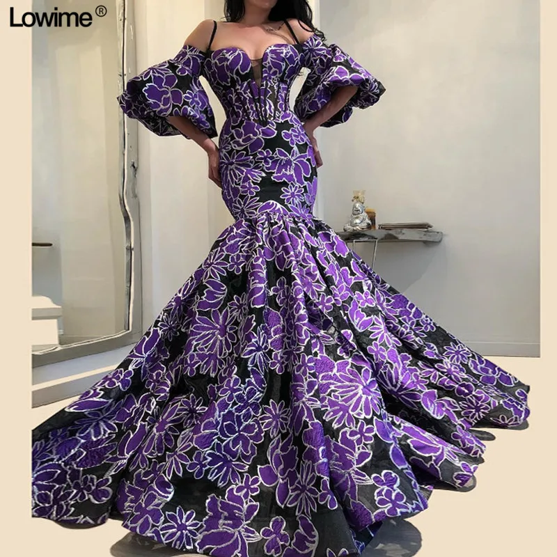 New Arrival Mermaid Celebrity suknie 2019 długa styl dubajski vestido de festa pół rękawy czerwony dywan suknie Runaway suknie