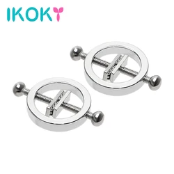 IKOKY 1 Pair Breast Clips Nipple Stimulator Flirting Teasing Sex Toys for Couple Nipple Clamps Adult Games Erotic SM Roleplay