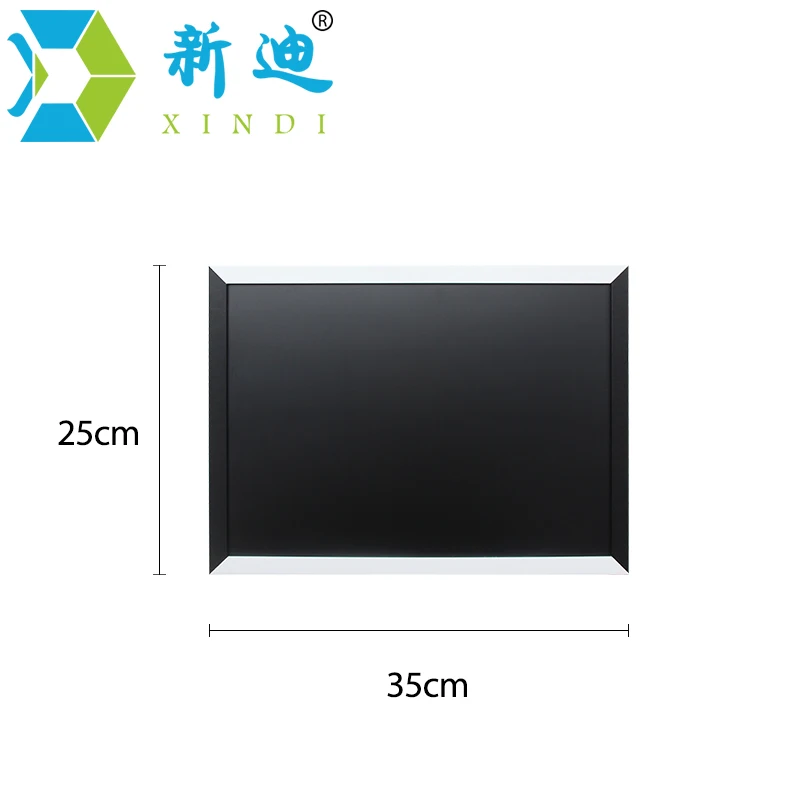 Xindi Mới Từ Bảng Đen MDF Trắng Đen Khung Gỗ Bảng Viết Phấn 25*35 Cm Trang Trí Nhà Tin Nhắn Cho hương Lousa