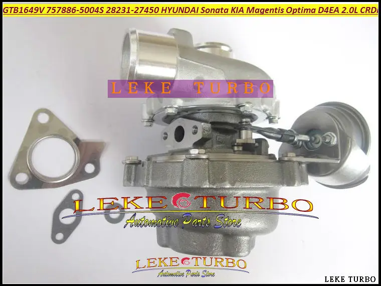 Turbo GTB1649V 757886-0004 757886 28231-27450 Turbocharger For HYUNDAI Sonata For KIA Magentis OPTIMA 05- D4EA 2.0L CRDi 140HP